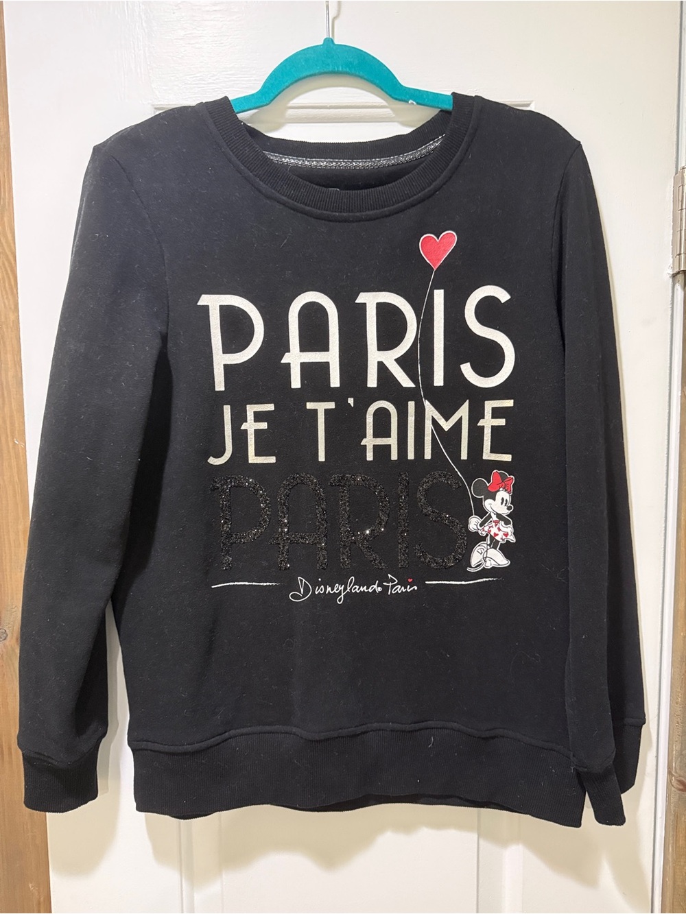 Disneyland Paris ‘Paris Je T'aime' Black Women's Sweatshirt